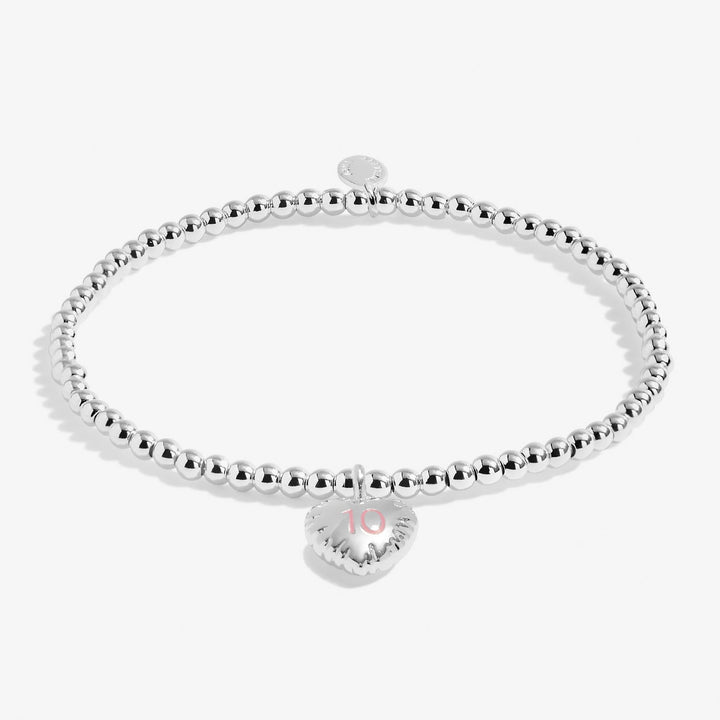 Children's Confetti A Little 10th Birthday Silver Plated Bracelet C836Joma JewelleryC836