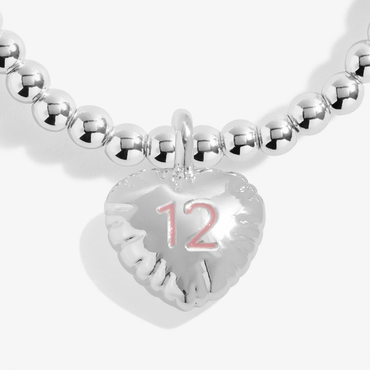 Children's Confetti A Little 12th Birthday Silver Plated Bracelet C838Joma JewelleryC838