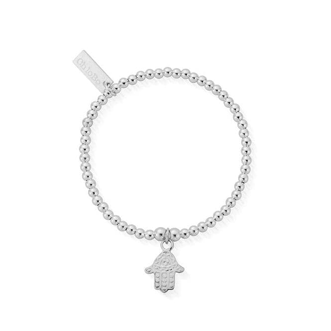 Children's Cute Charm Decorated Hamsa Hand Bracelet CSBCC607ChloBo Children'sCSBCC607