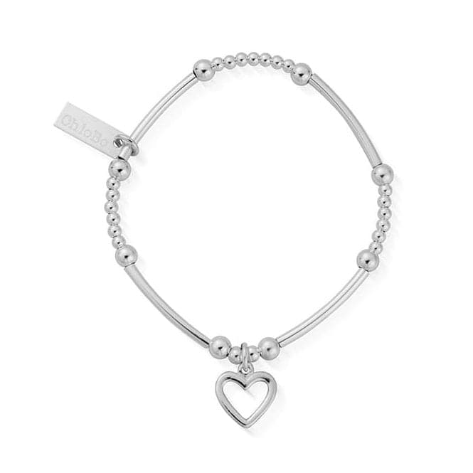 Children's Cute Mini Open Heart Bracelet CSBCM007ChloBo Children'sCSBCM007