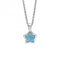 Children's December Teal Quartz Star And Diamond Pendant P5371TD for DiamondP5371T