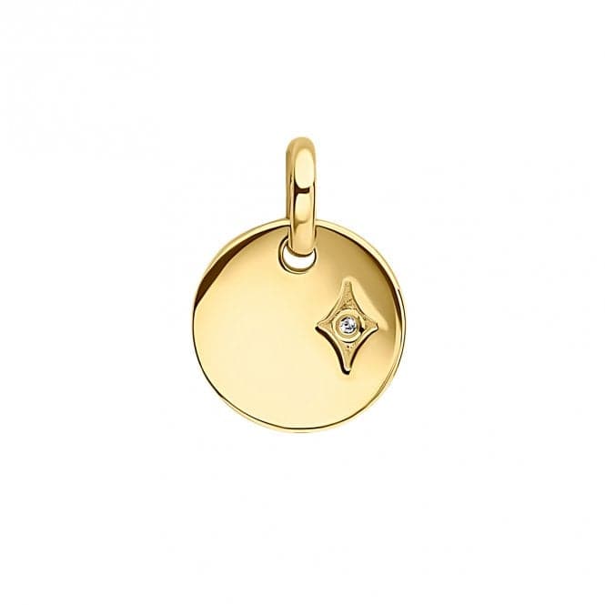 Children's Gold Plated Round Diamond Star Pendant P5362XD for DiamondP5362X