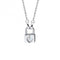 Children's Mother of Pearl Diamond Padlock Heart Necklace N4581WD for DiamondN4581W