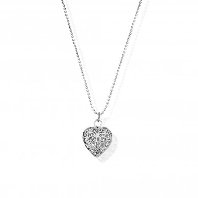 ChloBo Diamond Cut Chain With Filigree Heart Pendant SCDC1050ChloBoSCDC1050