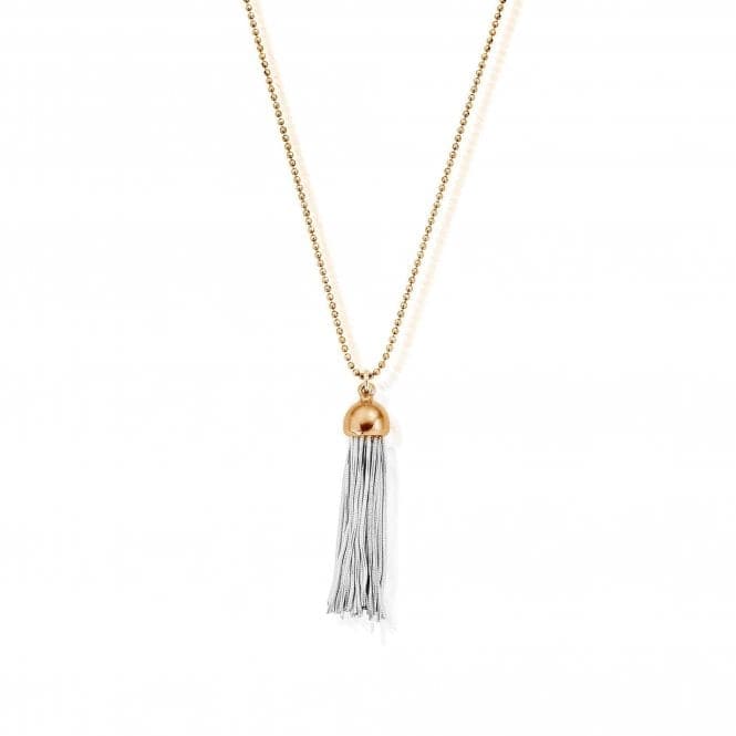 ChloBo Diamond Cut Chain With Gold Capped Tassel Pendant L2 GCDC2944ChloBoGCDC2944