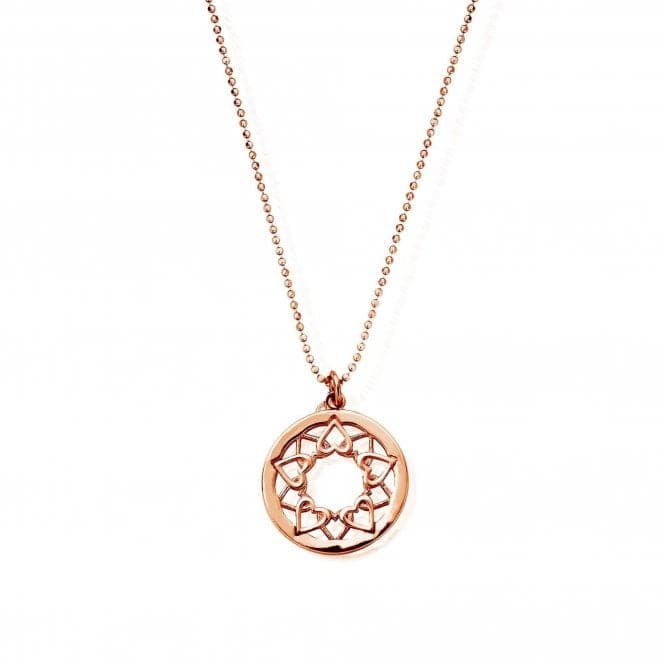 ChloBo Diamond Cut Chain With Heart Mandala Pendant RCDC1469ChloBoRCDC1469