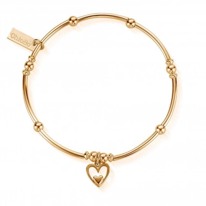 ChloBo Mini Noodle Ball Heart In Heart Bracelet GBMNB1092ChloBoGBMNB1092