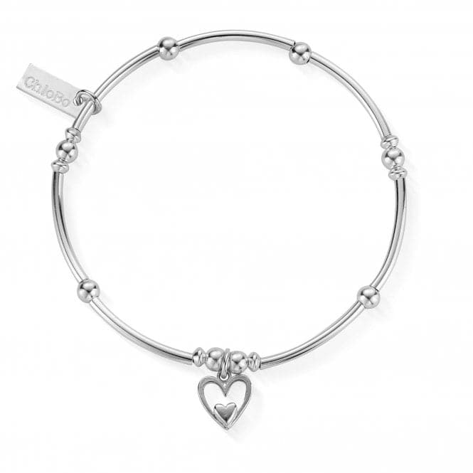 ChloBo Mini Noodle Ball Heart In Heart Bracelet SBMNB732ChloBoSBMNB732