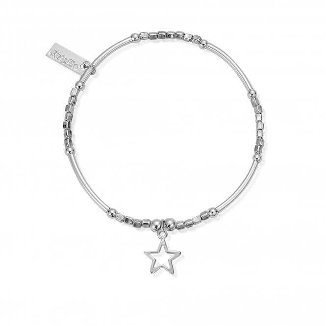 ChloBo Mini Noodle Cube Small Open Star Charm SBMNC097ChloBoSBMNC097