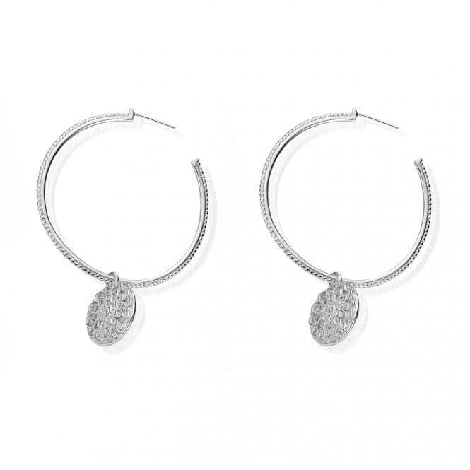 ChloBo Moon Flower Hoop Earrings SEH659ChloBoSEH659