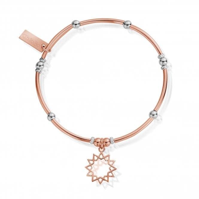 ChloBo Rose Gold and Silver Wishful Soul Star Bracelet MBMNBR591ChloBoMBMNBR591