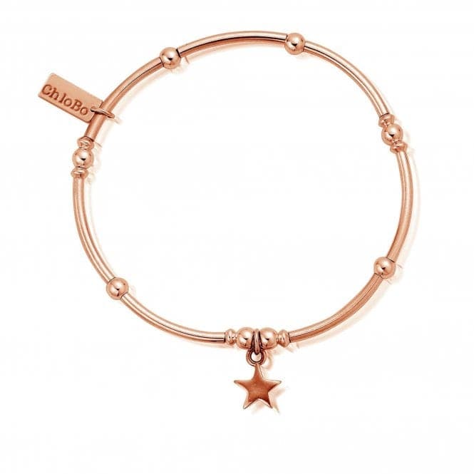 ChloBo Rose Gold Mini Noodle Ball Star Bracelet RBMNB802ChloBoRBMNB802