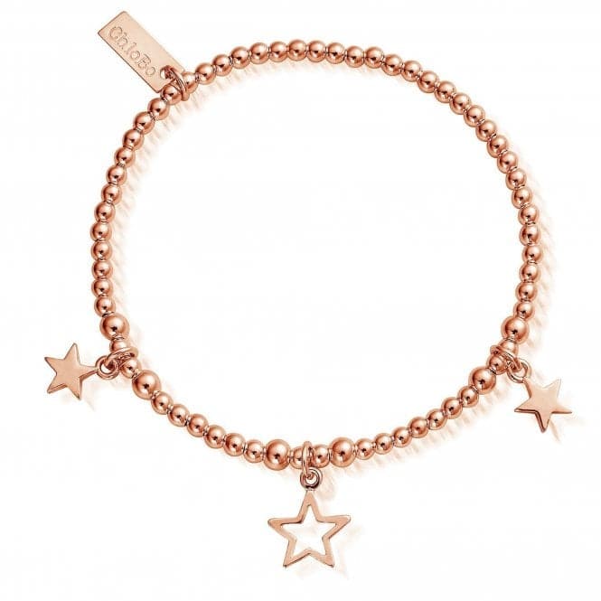 ChloBo Rose Gold Triple Star Bracelet RBSB1066802ChloBoRBSB1066802