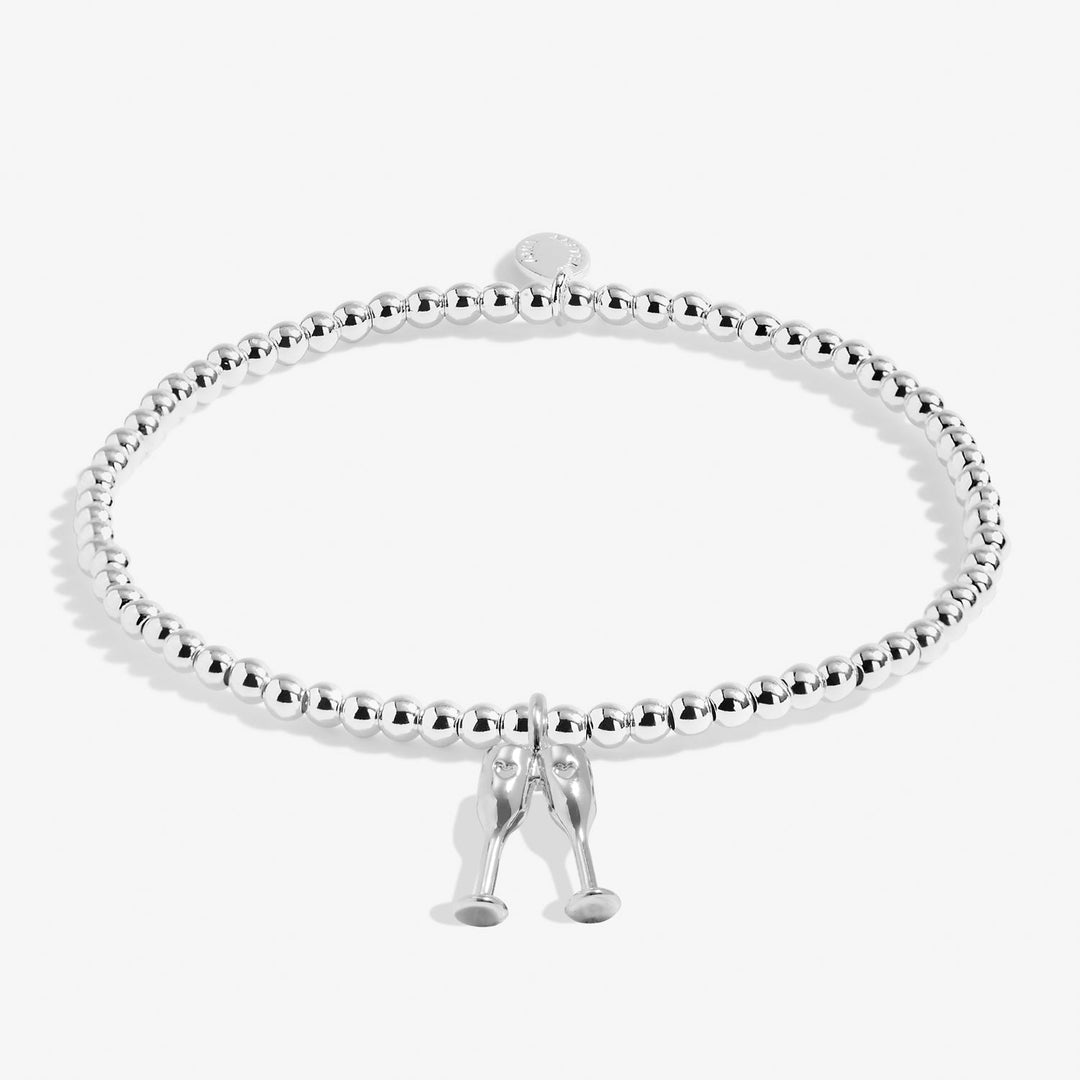 Christmas A Little Christmas Cheers Silver Plated Bracelet 7565Joma Jewellery7565