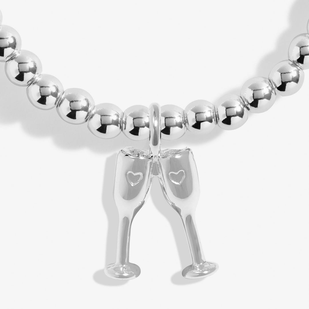 Christmas A Little Christmas Cheers Silver Plated Bracelet 7565Joma Jewellery7565