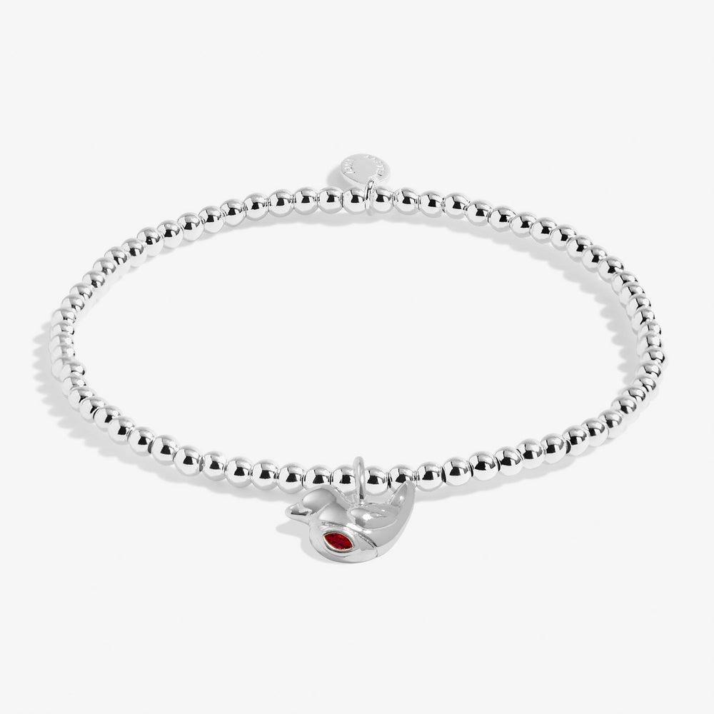 Christmas A Little Christmas Robin Silver Plated Bracelet 7559Joma Jewellery7559