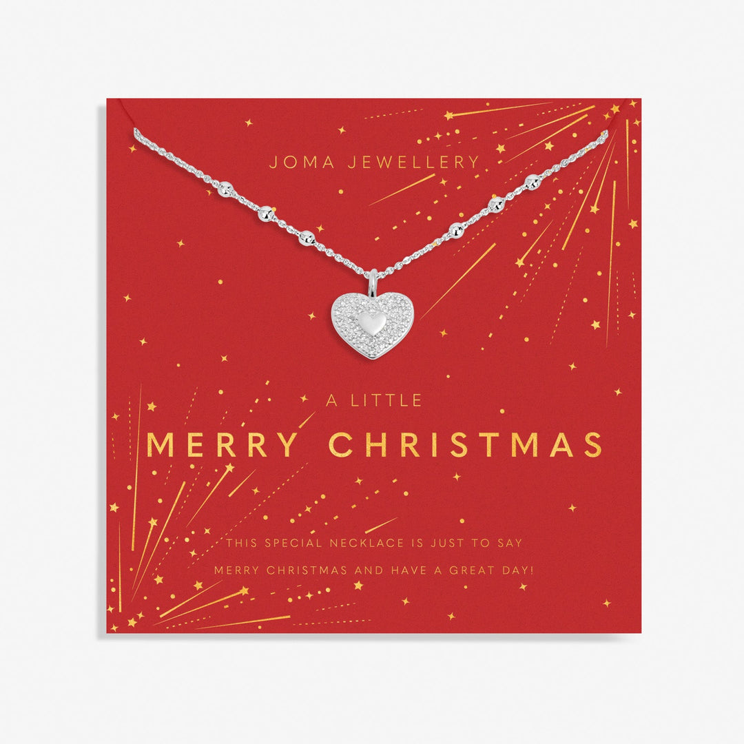 Christmas A Little Merry Christmas Silver Plated Necklace 7706Joma Jewellery7706