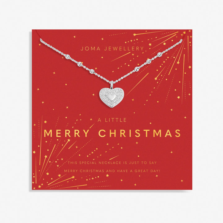 Christmas A Little Merry Christmas Silver Plated Necklace 7706Joma Jewellery7706