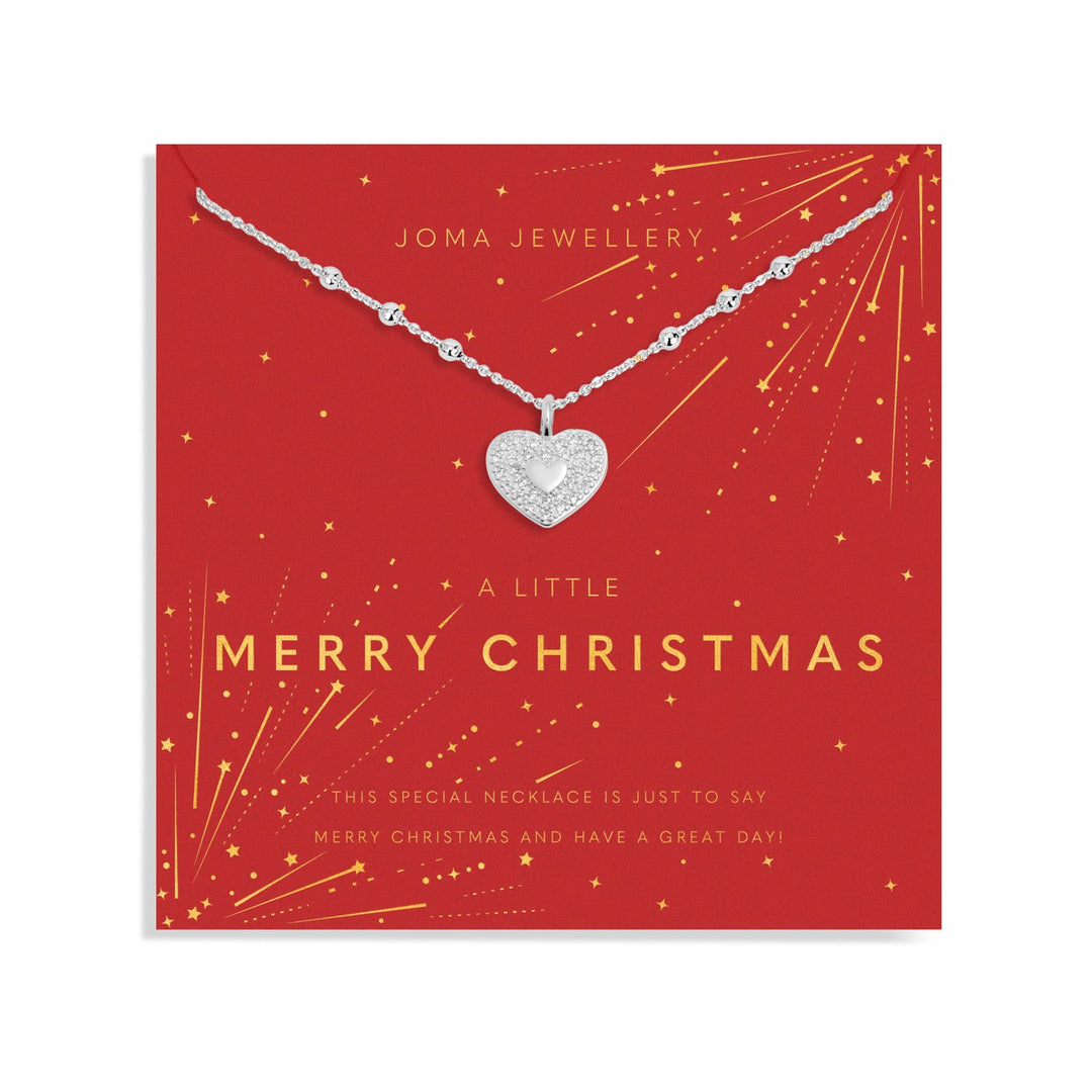 Christmas A Little Merry Christmas Silver Plated Necklace 7706Joma Jewellery7706