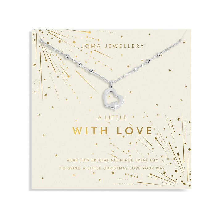 Christmas A Little With Love Silver Plated Necklace 7709Joma Jewellery7709