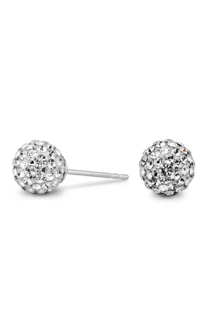 Christmas Bauble Gift | Sterling Silver Crystal Ball Stud EarringsThe Fine CollectiveBA0056964