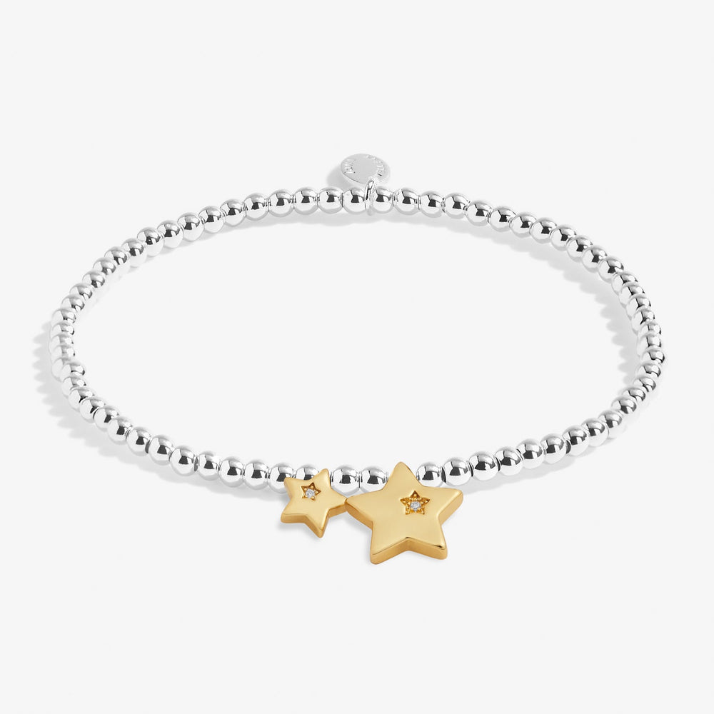 Christmas Boxed A Little Merry Christmas Silver Gold Plated Bracelet 7800Joma Jewellery7800