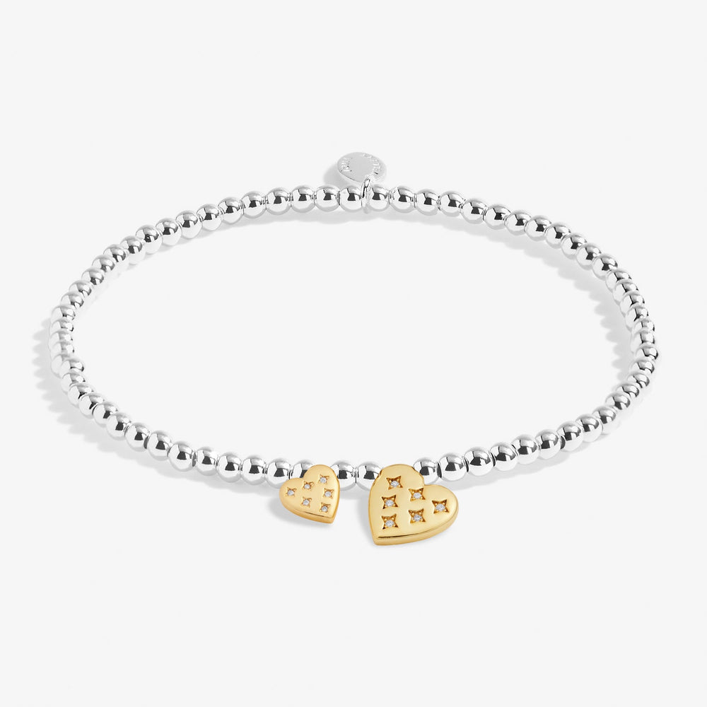 Christmas Boxed A Little With Love Silver Gold Plated Bracelet 7801Joma Jewellery7801