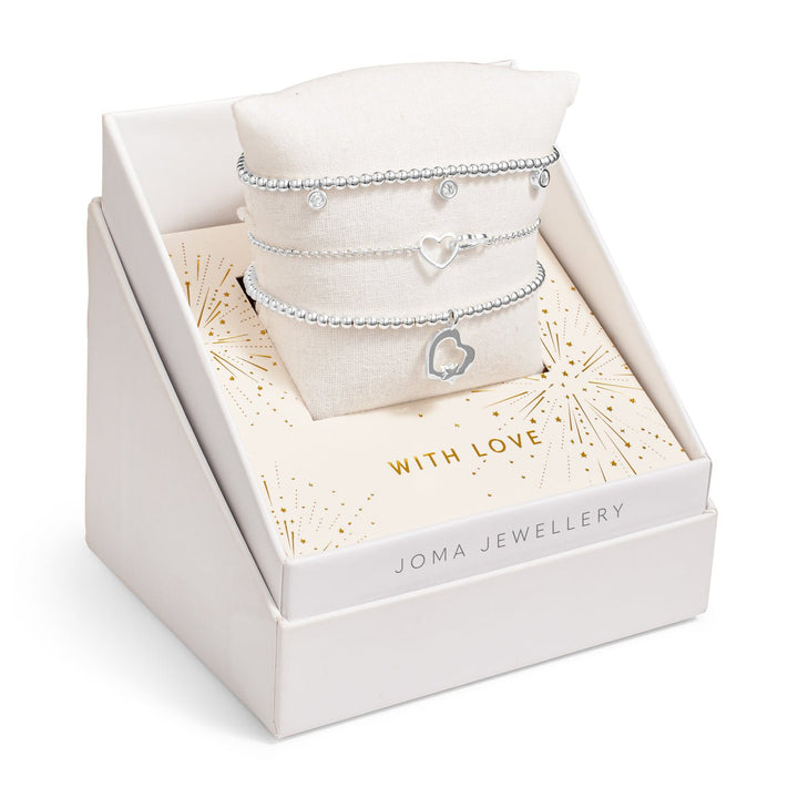 Christmas Celebrate You Gift Box With Love Silver Plated 7799Joma Jewellery7799