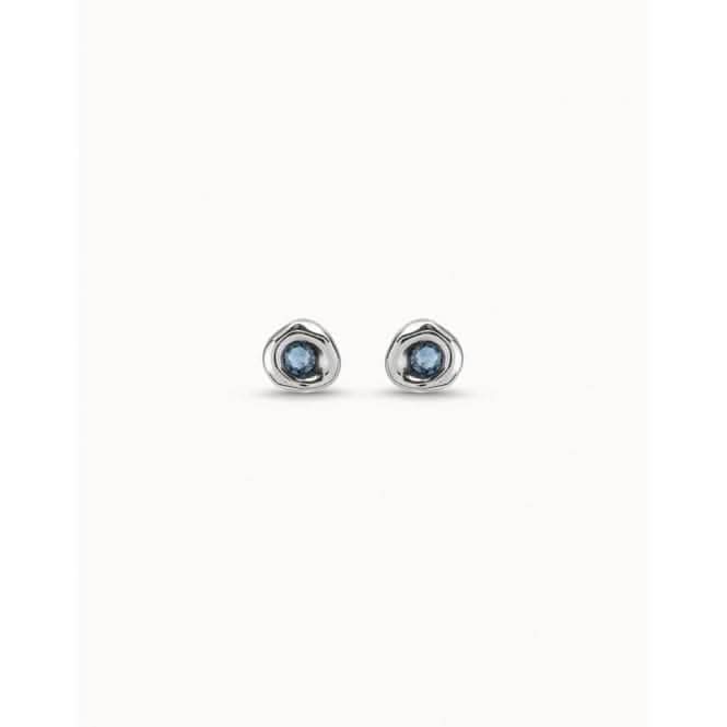 Ciambella Blu Blue Faceted Crystal EarringsUNOde50PEN0633AZUMTL0U