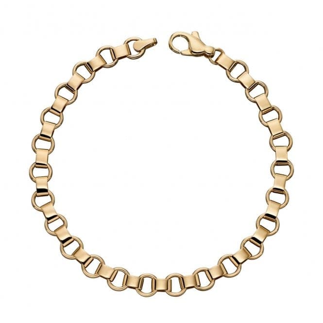 Circle Bar Bracelet Yellow Gold 19.5cm Bracelet GB473Elements GoldGB473