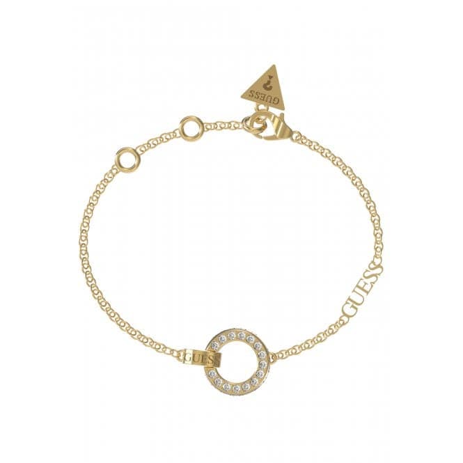 Circle Lights Pave Circle Gold Bracelet UBB03162YGLGuess JewelleryUBB03162YGL