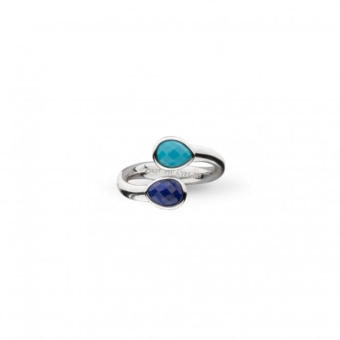 Coast Pebble Azure Gemstone Open Crossover Ring 10175LMGKit Heath10175LMGL