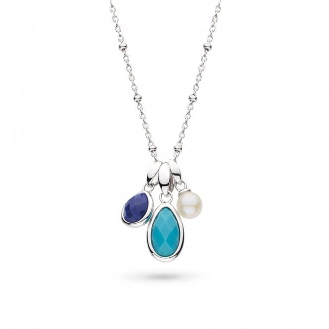 Coast Pebble Azure Gemstone Trio Pendant Necklace 90174LMGPKit Heath90174LMGP