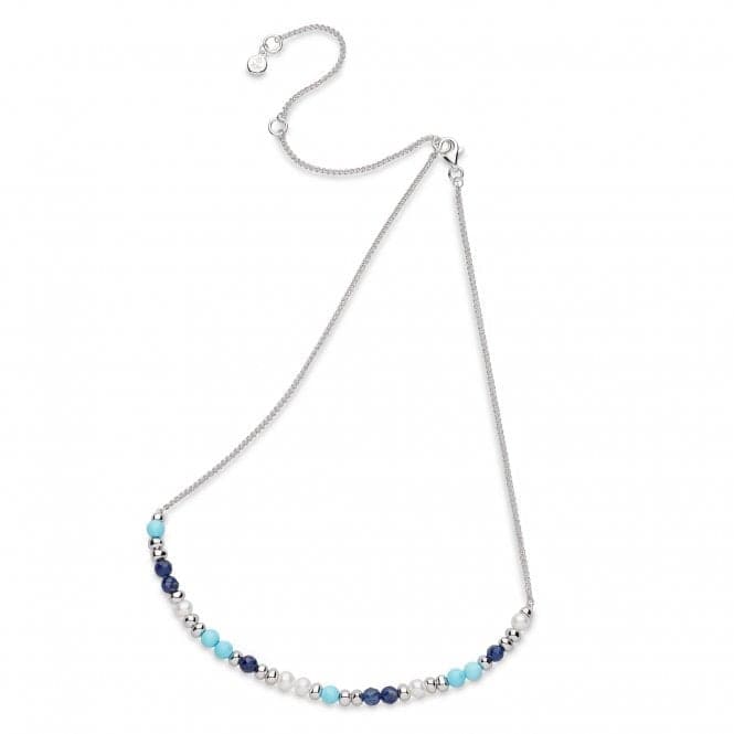 Coast Tumble Azure Gemstone Beaded Necklace 90177LMGPKit Heath90177LMGP