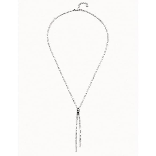 Cobra Grey Metal Faceted Crystal NecklaceUNOde50COL1690NGRMTL0U