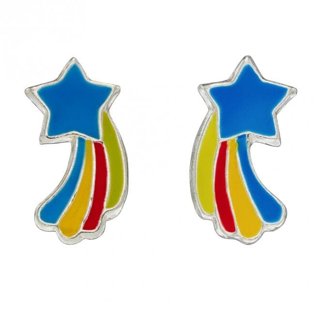 Colourful Shooting Star Enamel Stud Earrings A2080BeginningsA2080