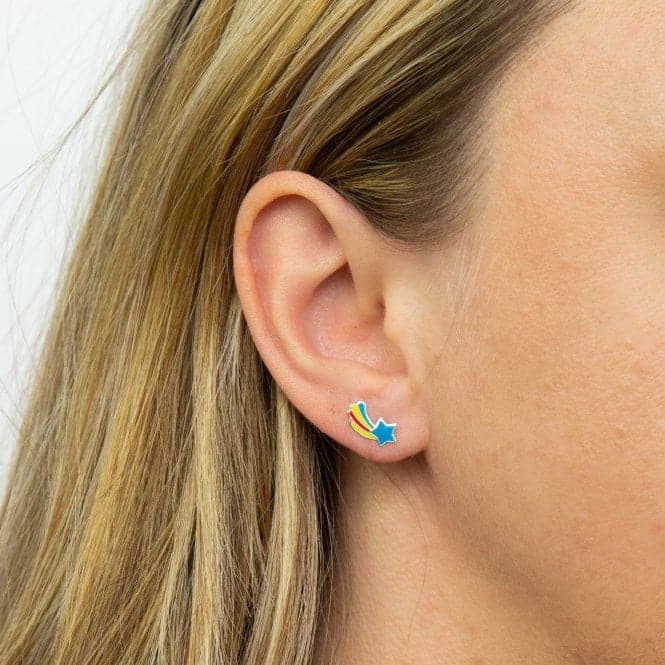 Colourful Shooting Star Enamel Stud Earrings A2080BeginningsA2080