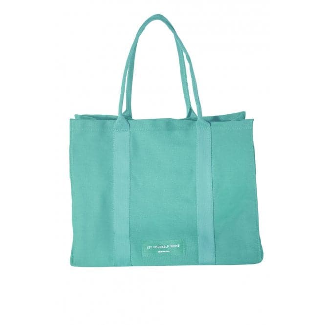 Common Cotton Felt pad Tote Turquoise Bag SJ - TOTEBAGTQSif JakobsSJ - TOTEBAGTQ