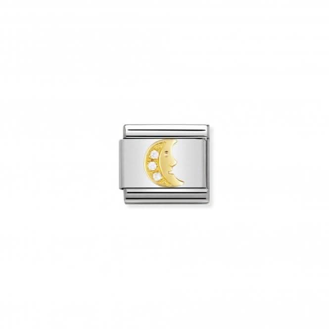 Composable Classic Fun Gold Zirconia White Moon Link 030308/11
