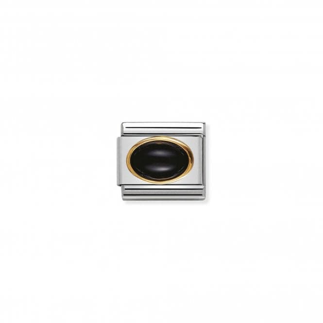 Composable Classic Gold Black Agate Link 030502/02Nominations030502/02