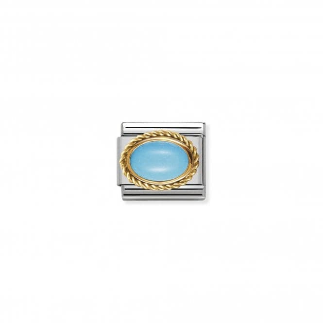 Composable Classic Gold Setting Turquoise Link 030507/06Nominations030507/06