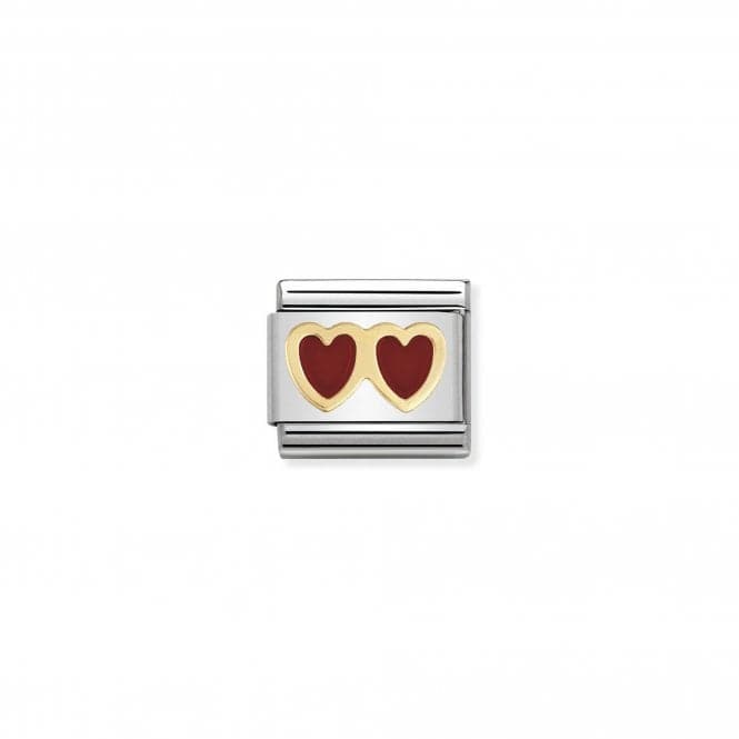 Composable Classic Love Enamel Gold Red DoubleLink 030207/02Nominations030207/02