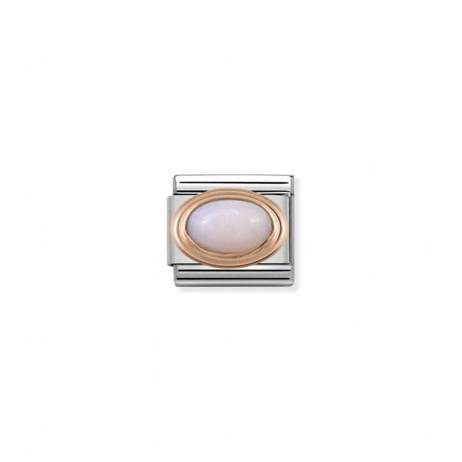 Composable Classic Oval Rose Gold Pink Opal Link 430501/22Nominations430501/22