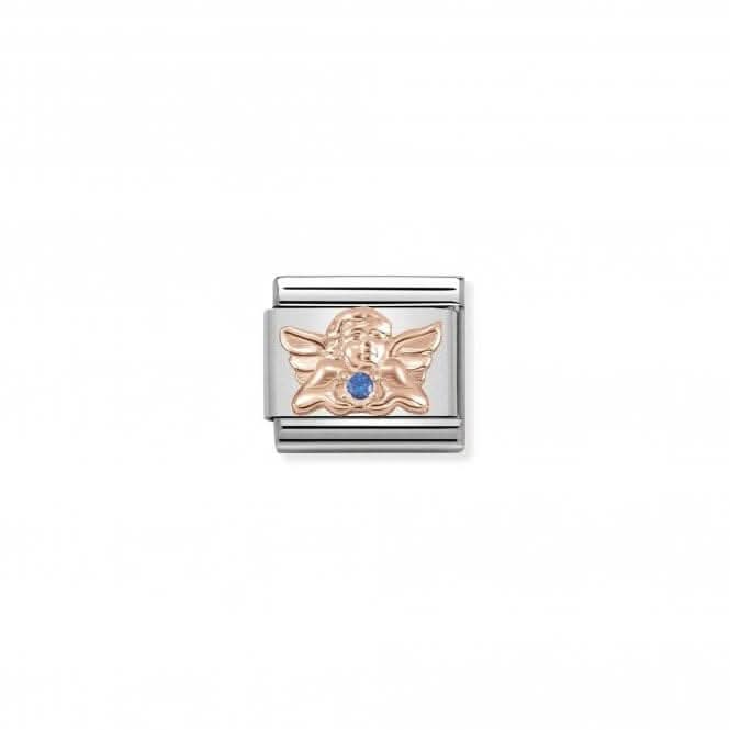 Composable Classic Rose Gold Zirconia Angel Of Health Wellbeing Link 430302/20