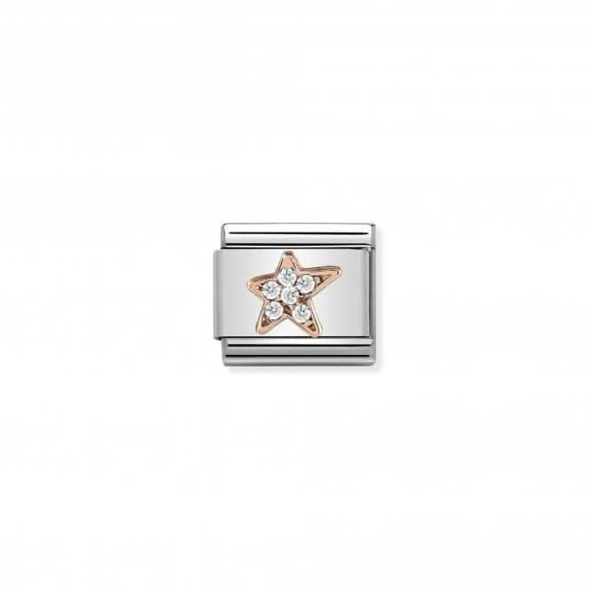 Composable Classic Rose Gold Zirconia Asymmetric Star Link 430302/16