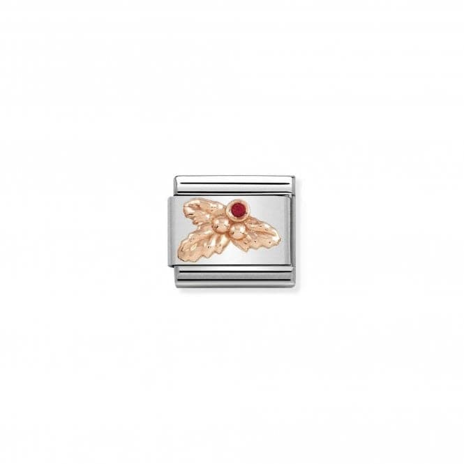 Composable Classic Symbols Steel Rose Gold Holly Red Link 430305/22Nominations430305/22