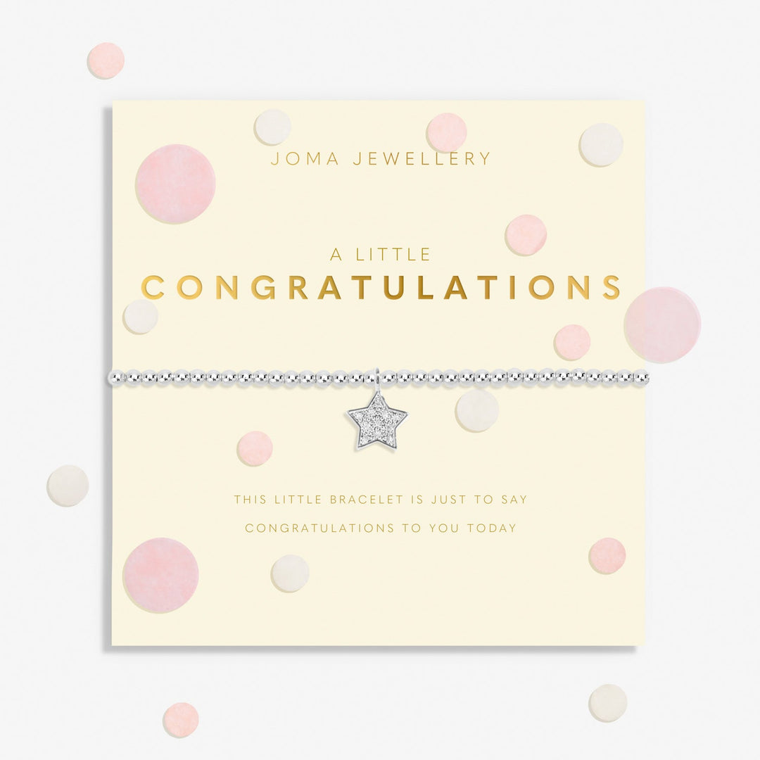 Confetti A Little Congratulations Silver Plated Bracelet 8546Joma Jewellery8546