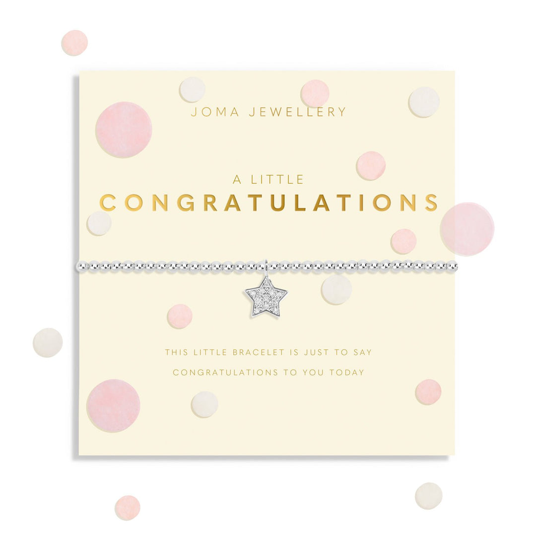 Confetti A Little Congratulations Silver Plated Bracelet 8546Joma Jewellery8546