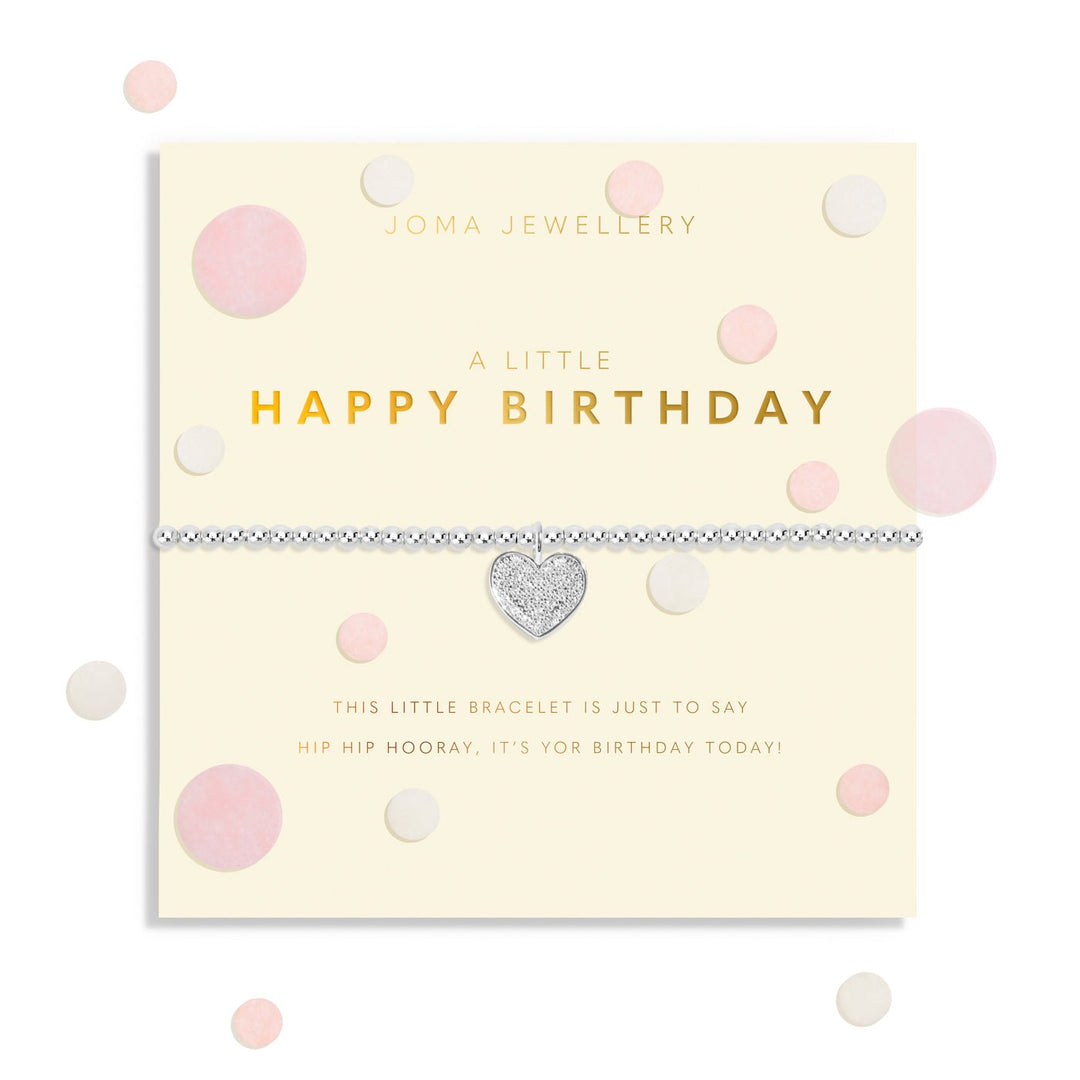 Confetti A Little Happy Birthday Silver Plated Bracelet 8543Joma Jewellery8543