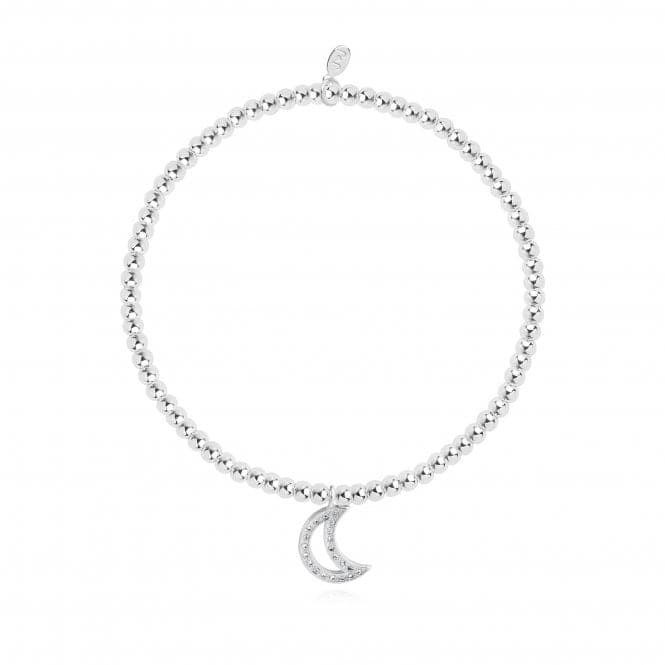 Confetti A Little Love You To The Moon And Back Silver 17.5cm Stretch Bracelet 4340Joma Jewellery4340